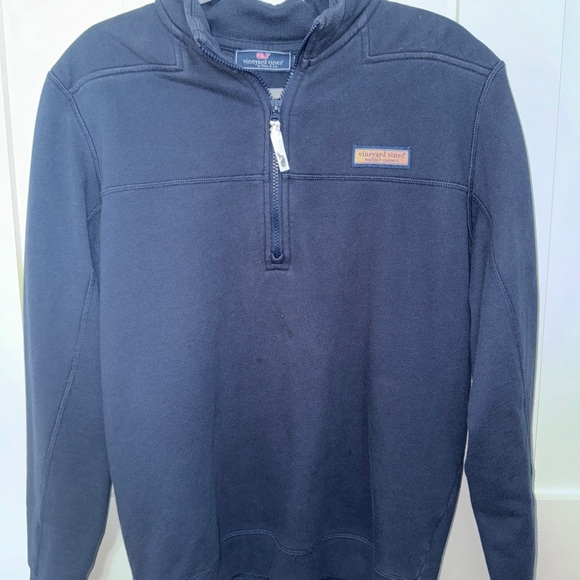 Vineyard Vines Blue Zip Up Sweater